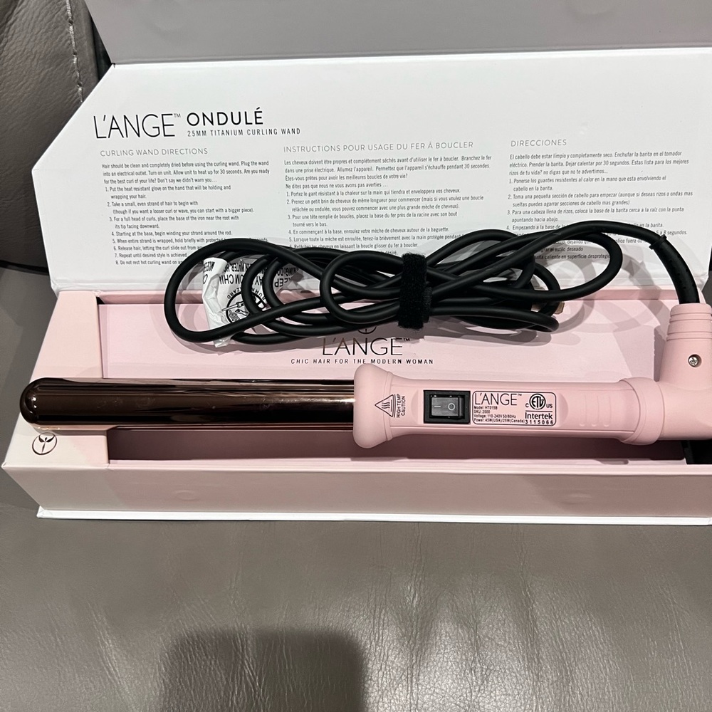 Lange 25mm titanium curling wand